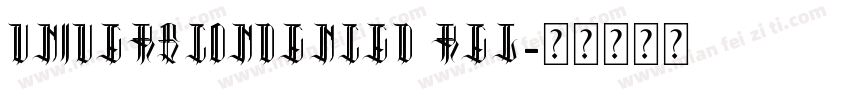 universcondenced reg字体转换